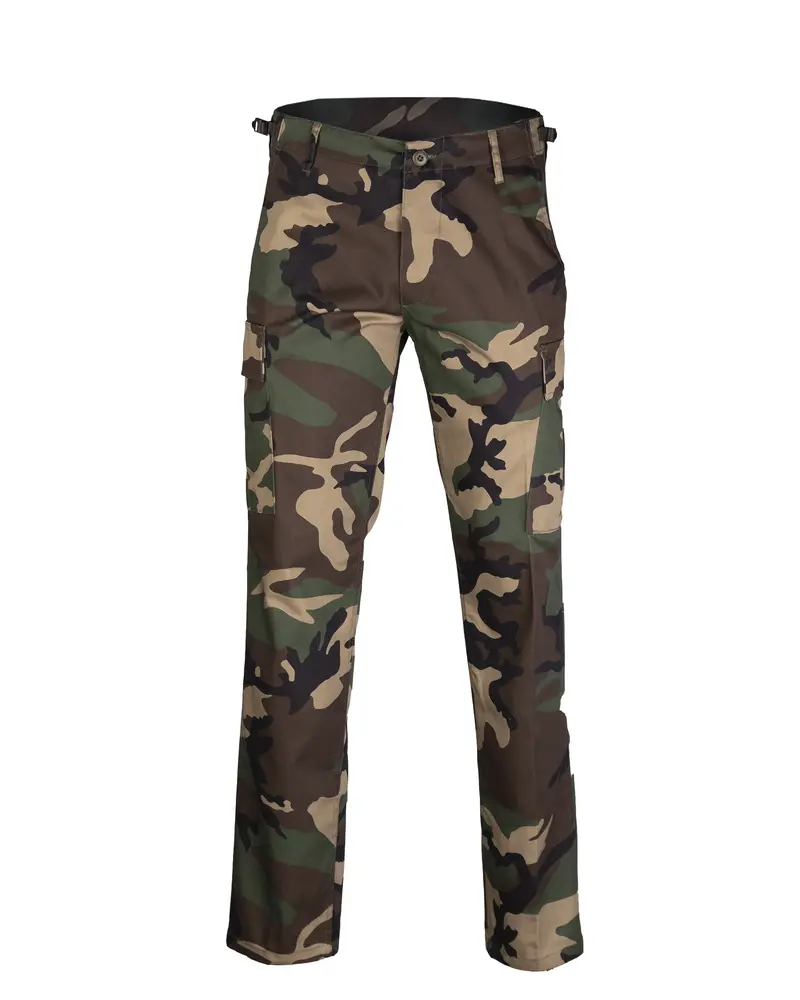 Mil-Tec US Ranger Pantalón BDU Corte Recto Woodland - Pantalón Militar Táctico