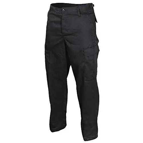 Mil-Tec US Ranger Pantalón Táctico BDU Negro - Estilo Militar Resistente