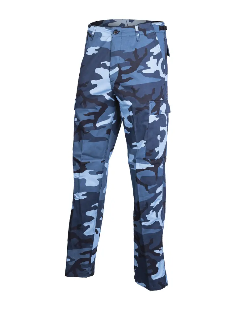 Mil-Tec US Ranger Pantalón Tipo BDU Azul Cielo - Estilo Militar Táctico
