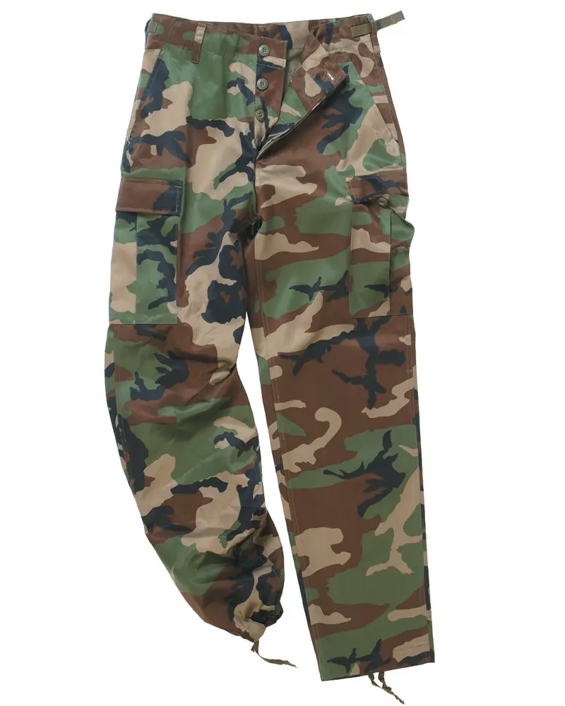 Mil-Tec US Ranger Pantalón Tipo BDU Woodland - Pantalón Militar Camuflaje