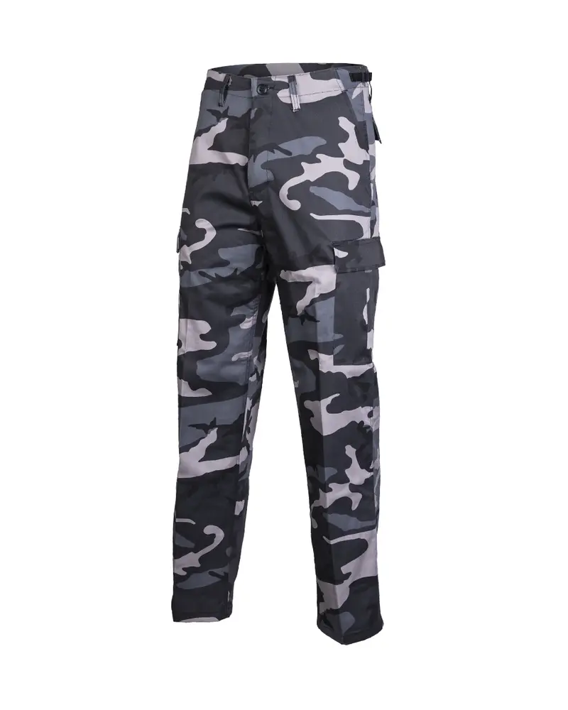 Mil-Tec US Ranger Pantalones BDU Dark Camo - Pantalón Militar Táctico