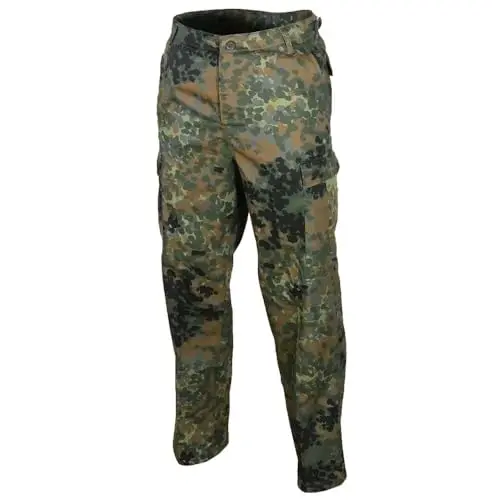 Mil-Tec US Ranger Pantalones Militares BDU Camuflaje Flecktarn