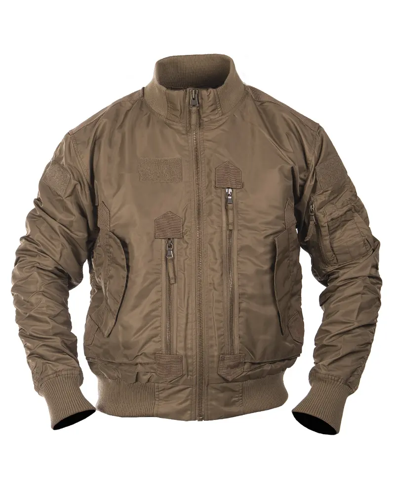 Mil-Tec US Tactical Fliegerjacke Dark Coyote - Chaqueta de Piloto Militar