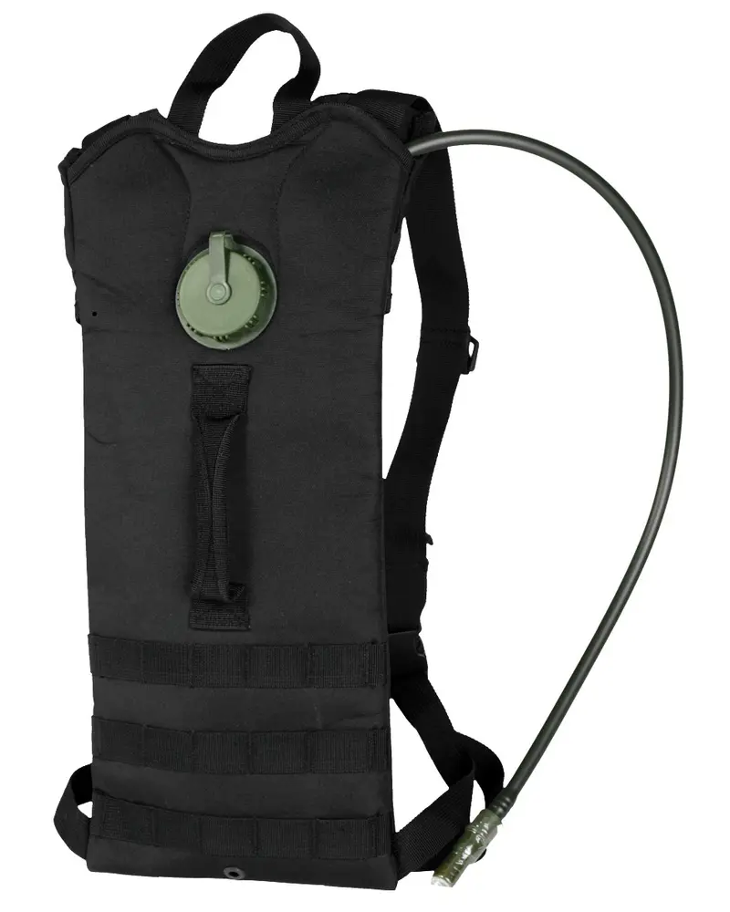 Mil-Tec Water Pack Basic M.Gurten 3L - Sistema Hidratación Militar Negro