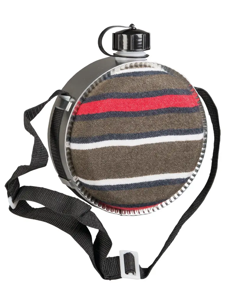 Mil-Tec Western Feldflasche Cantimplora Militar 1.9L con Funda de Fieltro