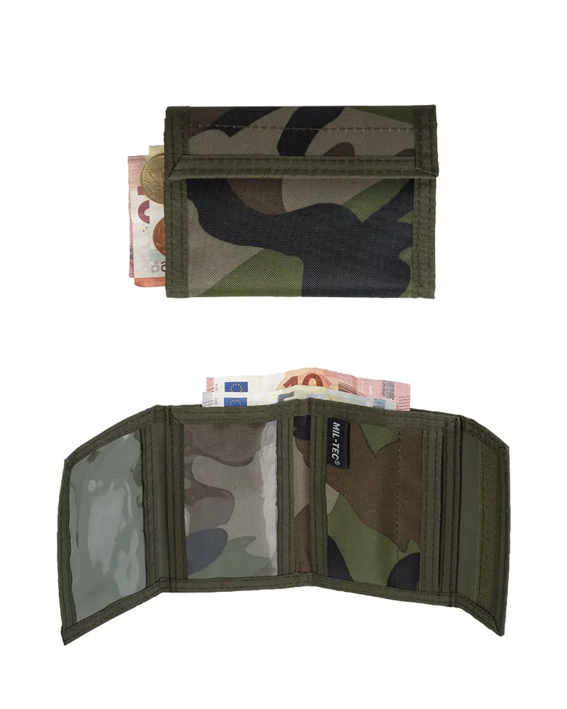 Mil-Tec Woodland Cartera Táctica Militar - Resistente y Compacta para Actividades al Aire Libre