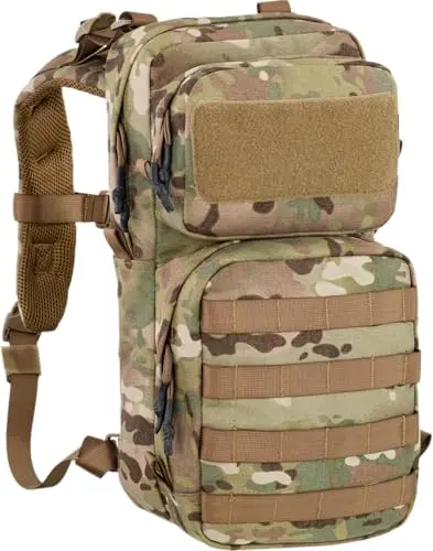Mini Mochila Táctica Ajustable 900D Polyester MULTICAMO - Equipo Protección Laboral
