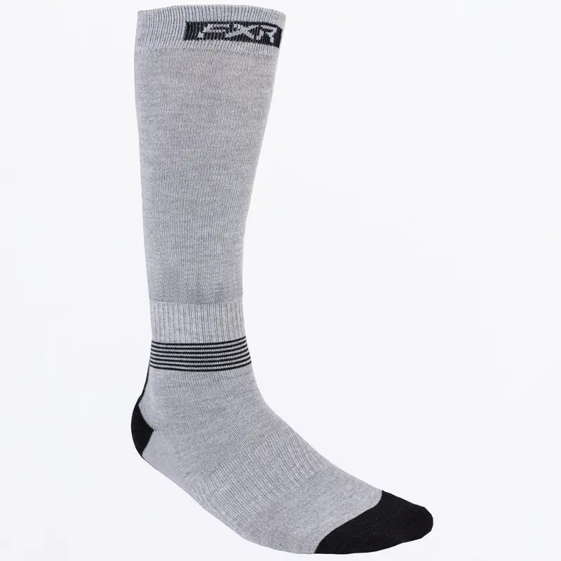 MISSION PERFORMANCE SOCKS (1 PACK) 21-GREY HTHR/BLACK