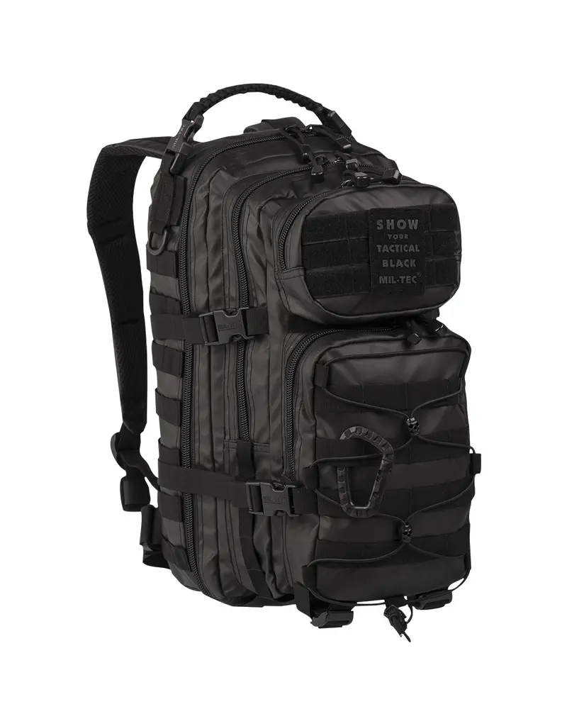 Mochila Táctica Mil-Tec US Assault Pack Negra - Equipamiento Militar y Outdoor