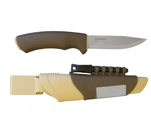Morakniv Bushcraft Survival Desert - Cuchillo Supervivencia Acero Inoxidable Arena