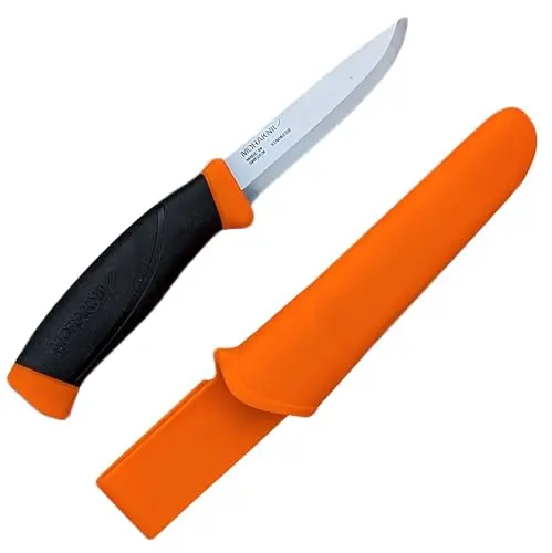 Morakniv Companion F Serrated Cuchillo Supervivencia Acero Inoxidable Naranja