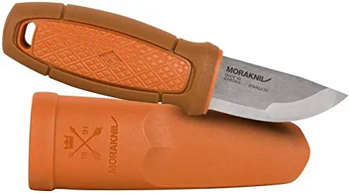 Morakniv Eldris Cuchillo Bushcraft Acero Inoxidable Naranja Quemado - Supervivencia y Outdoor