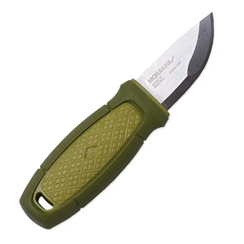 Morakniv Eldris Cuchillo de Supervivencia Acero Inoxidable Verde - Compacto y Resistente