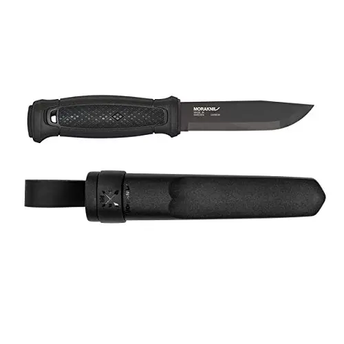 Morakniv Garberg Black C - Cuchillo Supervivencia Acero Carbono con Funda Polímero