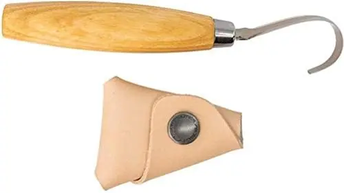 Morakniv Hook Knife 164 Right |13385| Cuchillo de pelar, acero inoxidable, cuchillo para tallar, mango