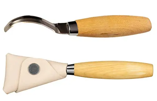 Morakniv Mora 163 S Gubia de Doble Filo con Funda - Herramienta de Tallado Profesional