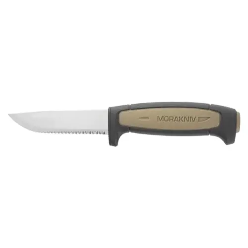 Morakniv ROPE Cuchillo de Acero Inoxidable Arena - Navaja Sueca de Supervivencia