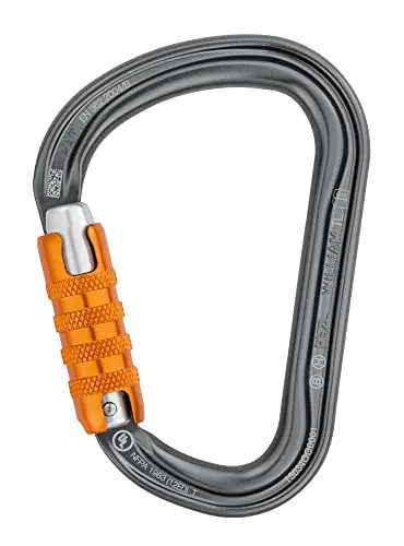 Mosquetón Petzl William Triact-Lock HMS - Aluminio 27kN para Escalada y Trabajo en Altura