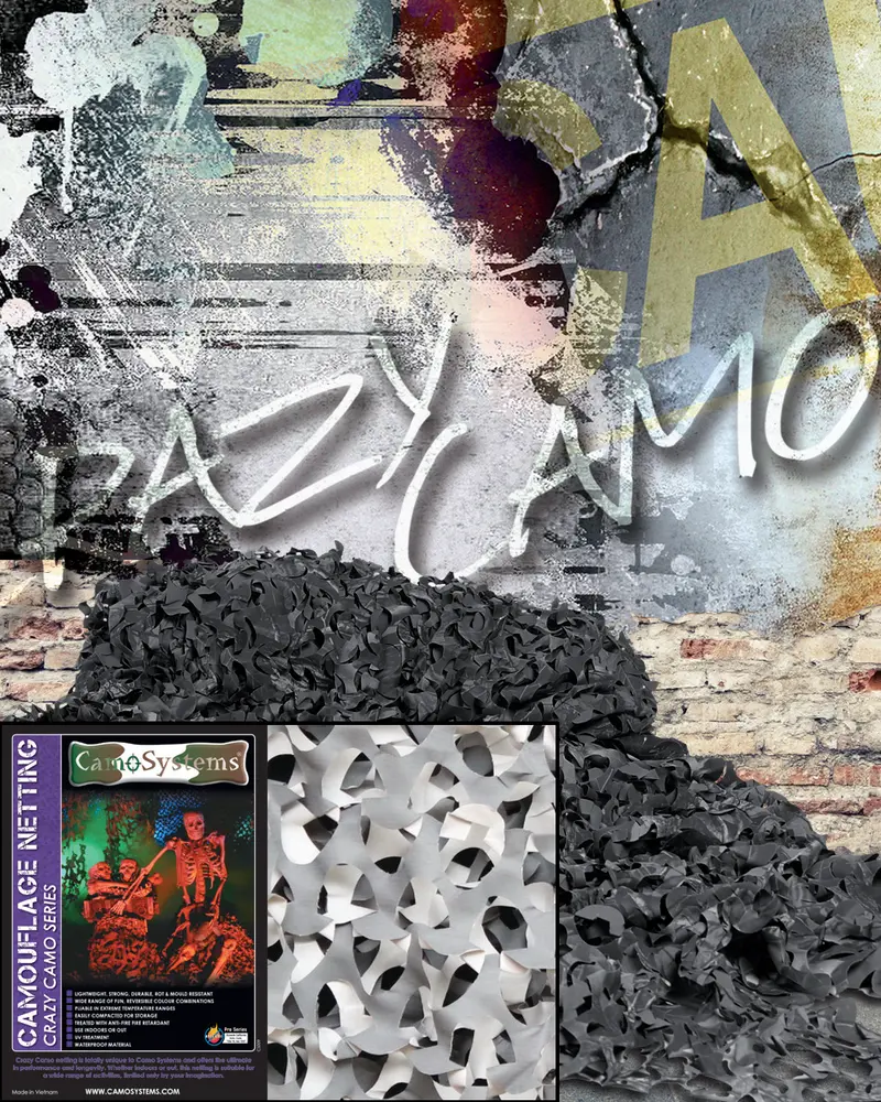 NETZ PRO 'CRAZY CAMO' 2,4X3,0 URBAN