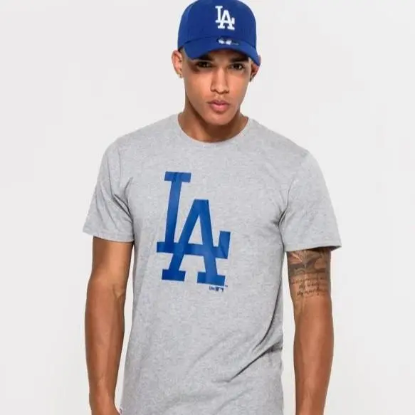 New Era Camiseta La Dodgers Gris