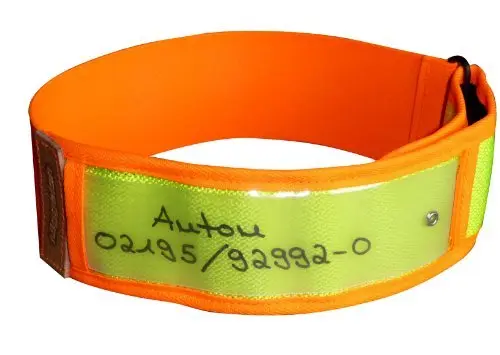 NIGGELOH Collar Reflectante, Amarillo y Naranja, Talla S/M