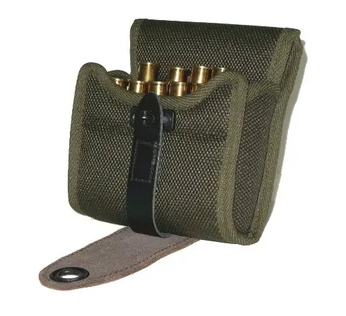 NIGGELOH Estuche Universal Cordura Verde Oliva, con cartuchera para 12 Balas