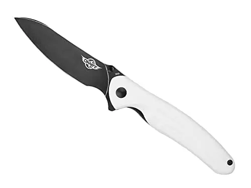 OKNIFE Drever Navaja Táctica Blanca Acero Inox N690 Profesional