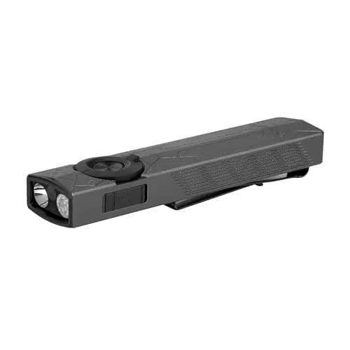 OLIGHT ArkPro 1.500 Lúmenes Linterna con Luz de Inundación Pura, Concentrada, UV y Verde, con Doble Opción de Carga, Ideal para Actividades al Aire Libre, Detección y Señalización (Esquadrón Fantasma)