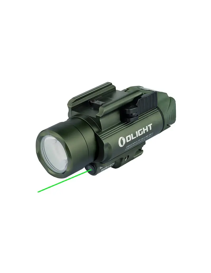 OLIGHT BALDR PRO Linterna Táctica 1350 Lúmenes con Láser Verde
