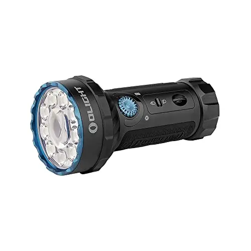 OLIGHT Marauder Mini Linterna LED función RGB, 7000 lm, Carga magnética USB (NEGRO)