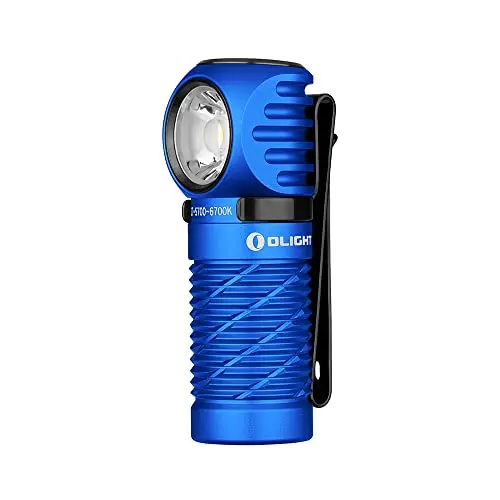 OLIGHT O'Pen Glow Linterna de Bolígrafo LED de 120 Lúmenes con Luz Verde, Linterna Recargable EDC para Escribir, Trabajar, Aventuras, Negocios Profesionales (Azul)