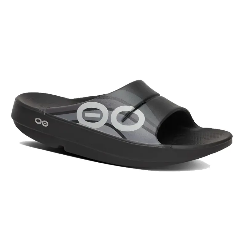 OOFOS Recovery OOAHH Sport Negro Plata