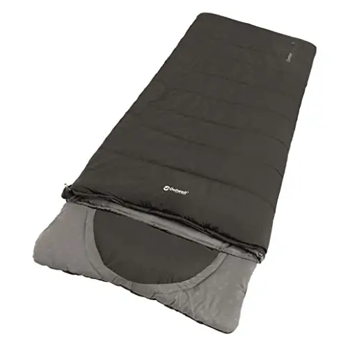 Outwell Contour Midnight Black Saco Dormir crem.Der, Unisex Adulto, Multicolor, Estándar