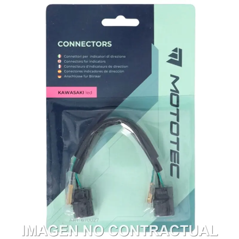 PAR DE CONECTORES MOTOTEC INTERMITENTES KAWASAKI (