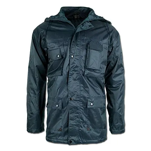 Parka Mil-Tec Dubon con Capucha Azul Oscuro - Abrigo Militar Urbano Hombre