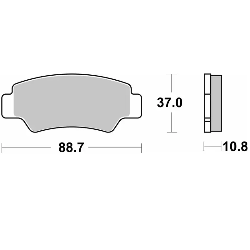 PASTILLA FRENO SBS CF MOTO C-FORCE 520
