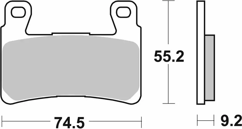 PASTILLA FRENO SBS DUAL SINTER KAWASAKI