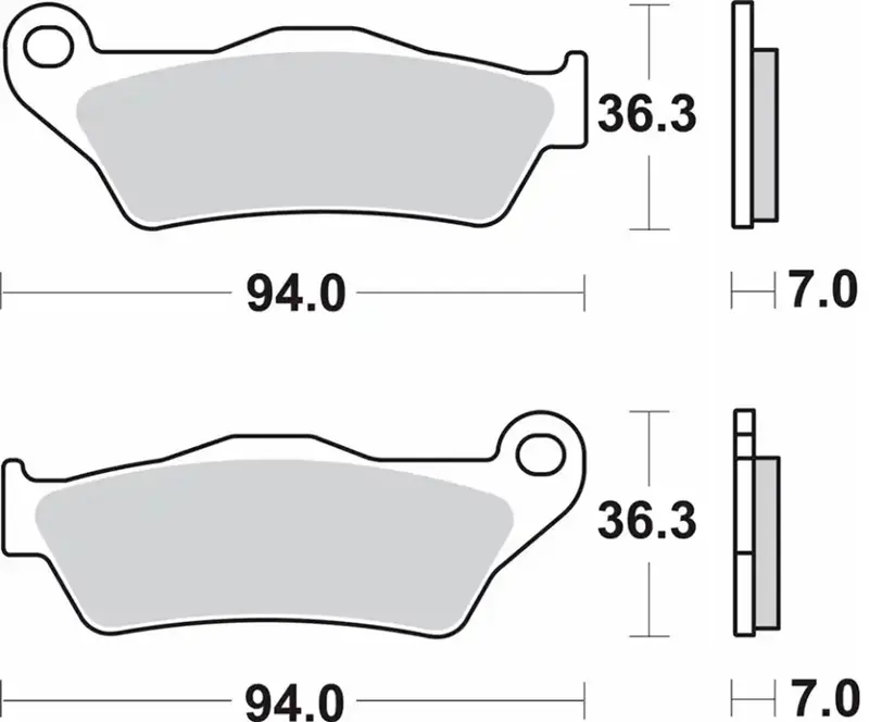PASTILLA FRENO SBS TRASERA DUCATI 937/950/1158/120