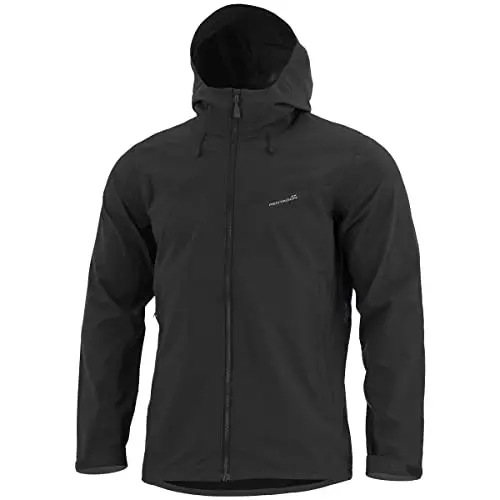 Pentagon Chaqueta Monlite para hombre Maroon Rojo, Negro, L