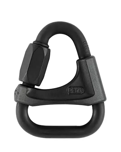 PETZL Delta Maillón Negro 8mm - Enlace Rápido de Acero para Escalada