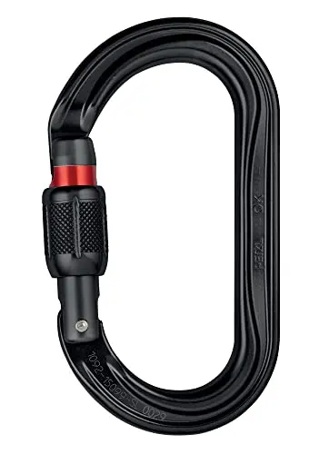 Petzl M33A SLN Ok - Mosquetón Ovalado Ligero con Cierre de Tornillo