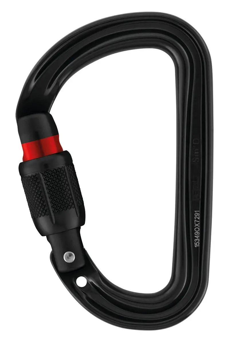 Petzl M39A SLN - Mosquetón Ultraligero Sm'D Negro