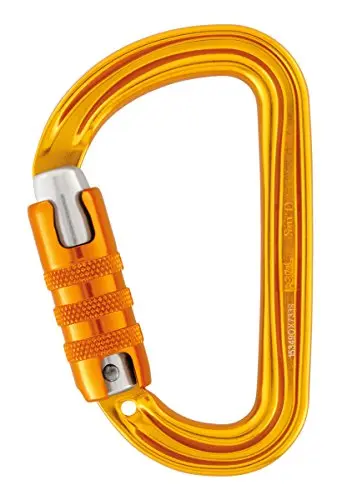 Petzl M39A TL New Sm'D Mosquetón asimétrico Ultraligero, Cierre triact, Amarillo