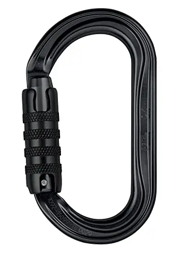 Petzl Ok - Mosquetones Negros TRIACT-Lock
