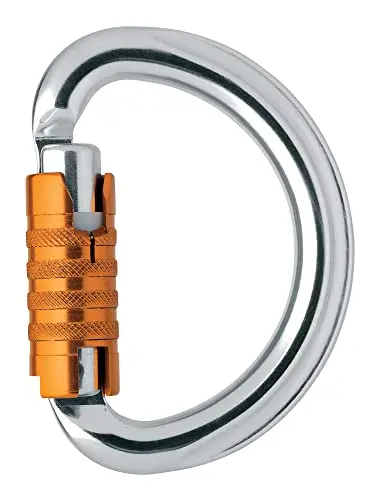 Petzl Omni Mosquetón Semicírculo Multidireccional Triact-Lock Aluminio Espeleología