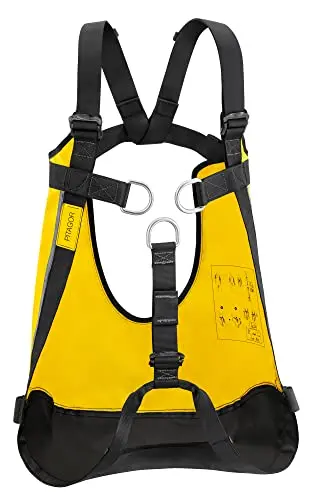 Petzl Pitagor - Triángulo de Evacuación Ergónomico Amarillo