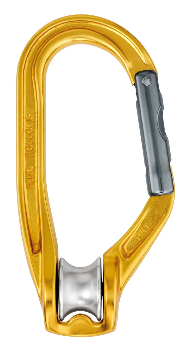 Petzl RollClip - Karabiner con Polea para Escalada