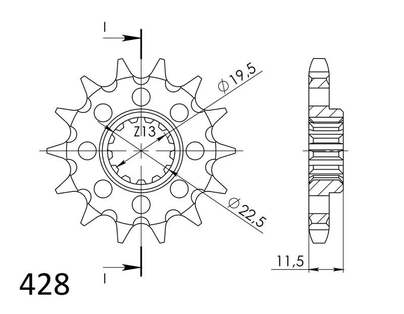 PIÑON SUPERSPROX SUZUKI 428 x 14