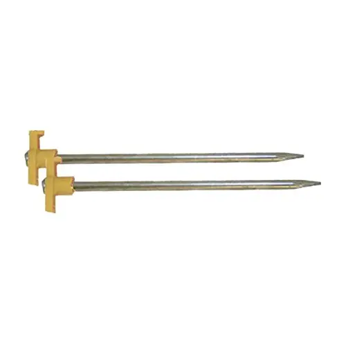 Piquetas de Acero Rock Peg 18 cm (Pack de 4) - Highlander