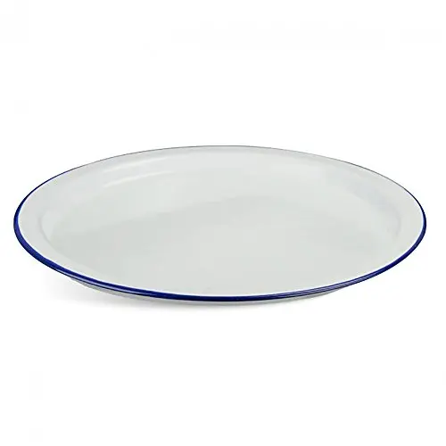 Placa de Esmalte Highlander Blanca para Exterior